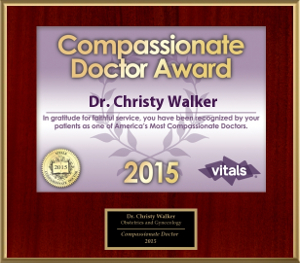 Dr. Christy Walker Most Compassionate Doctor 2015