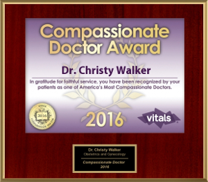 Dr. Christy Walker Vitals Compassionate Doctor 2016